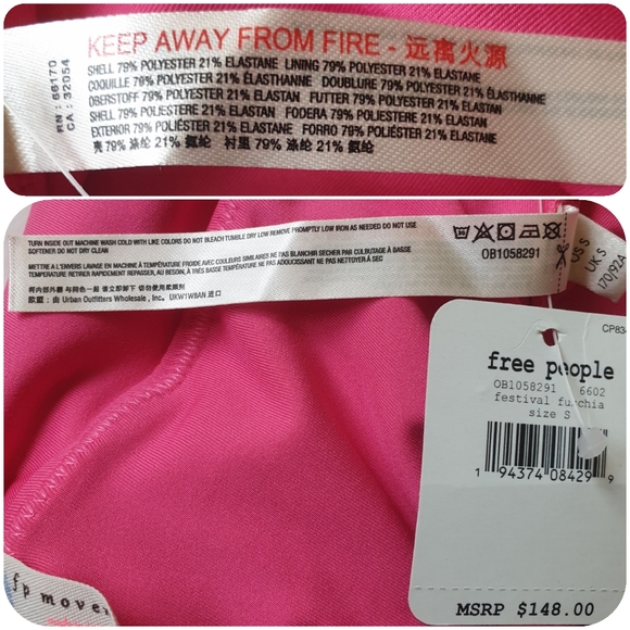 Free People Movement After Hours Onesie in Festival Fuschia - Sz Sm - Picture 9 of 12